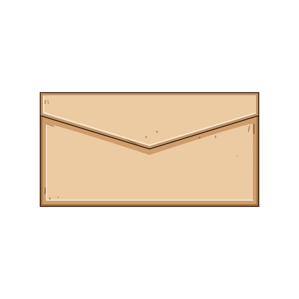 Closed envelope delivering mail message communication symbol vector