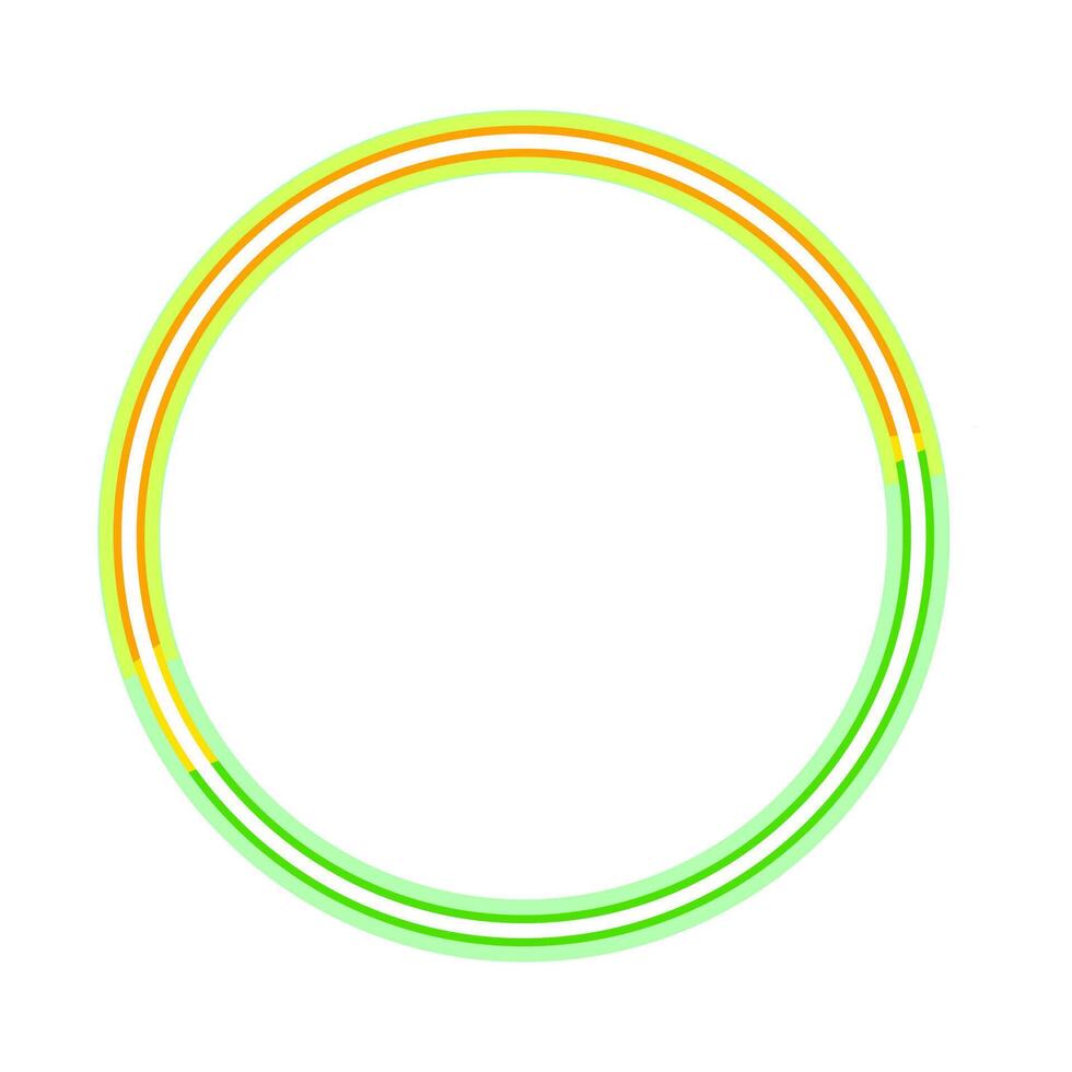 Glowing circle abstract design creating a vibrant energy path vector