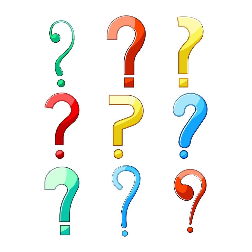 vistoso pregunta marcas simbolizando duda problema y consulta vector