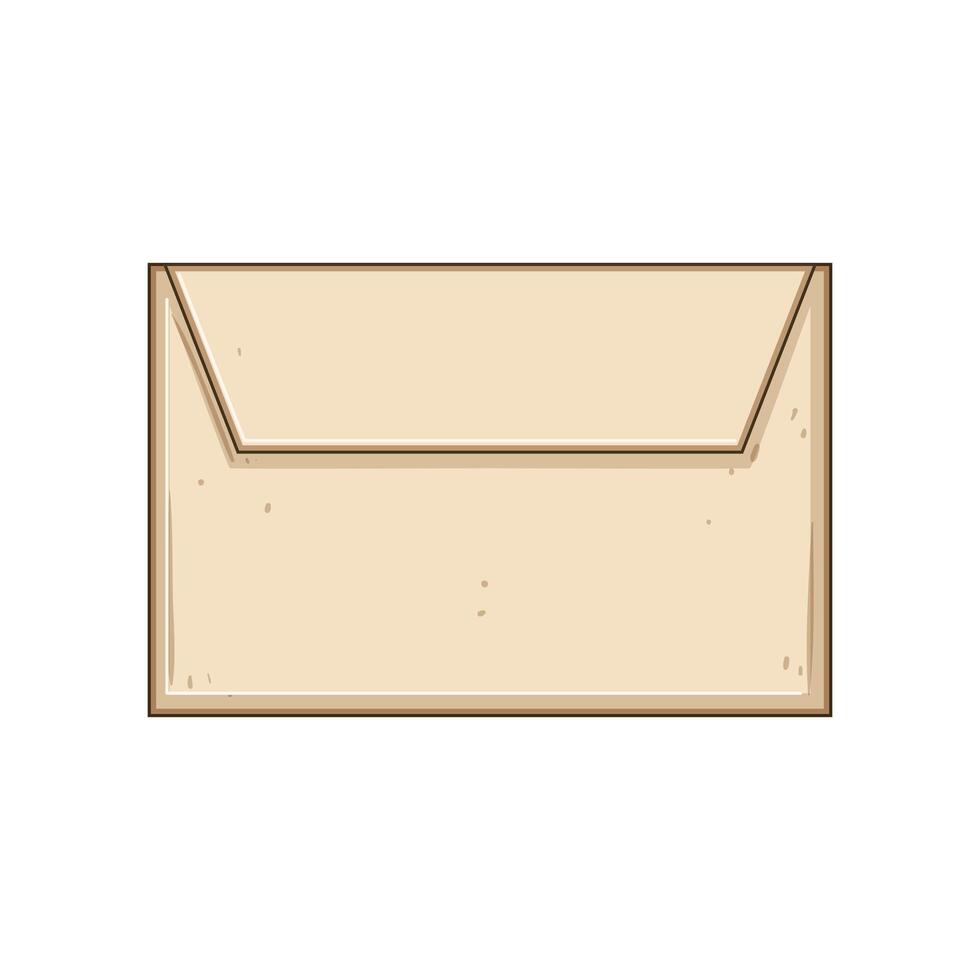 Old style closed envelope sending confidential message vector