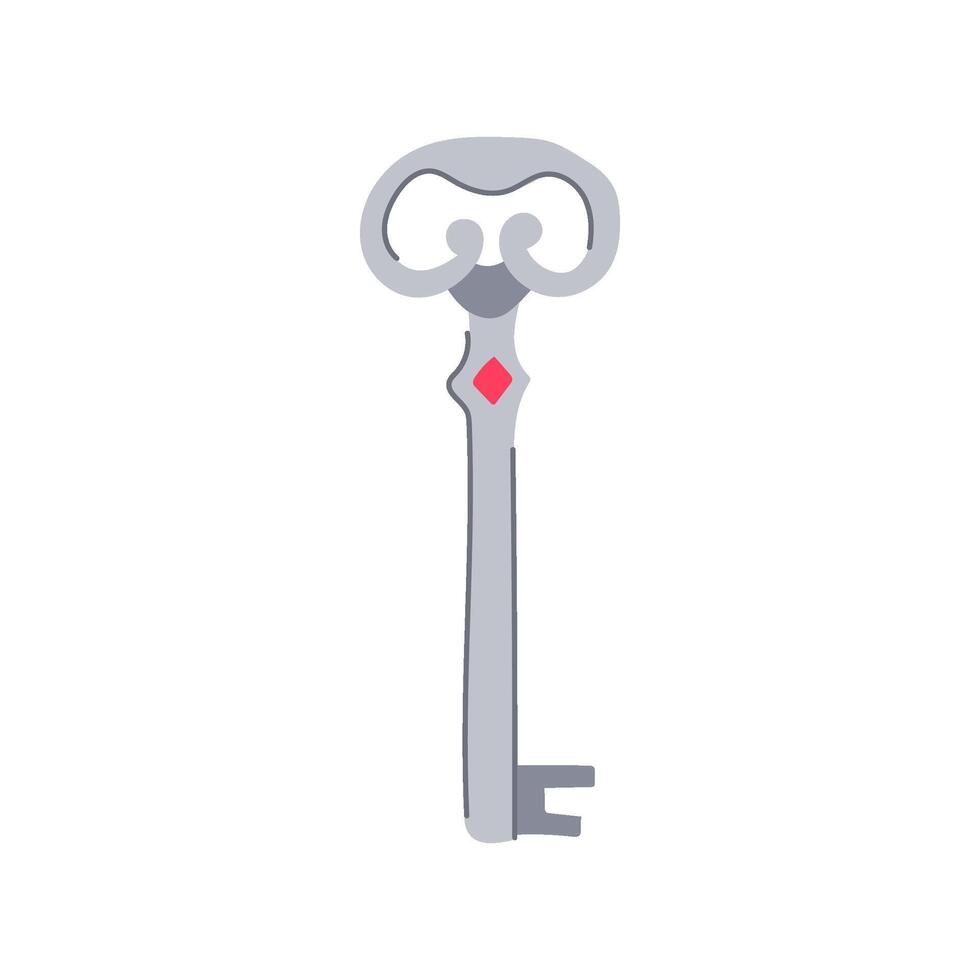 Skeleton key unlocking secrets and finding solutions concept vector
