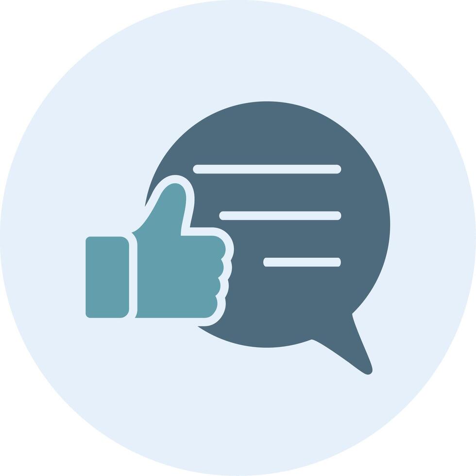 Good Review Abstract UI Visual Element vector