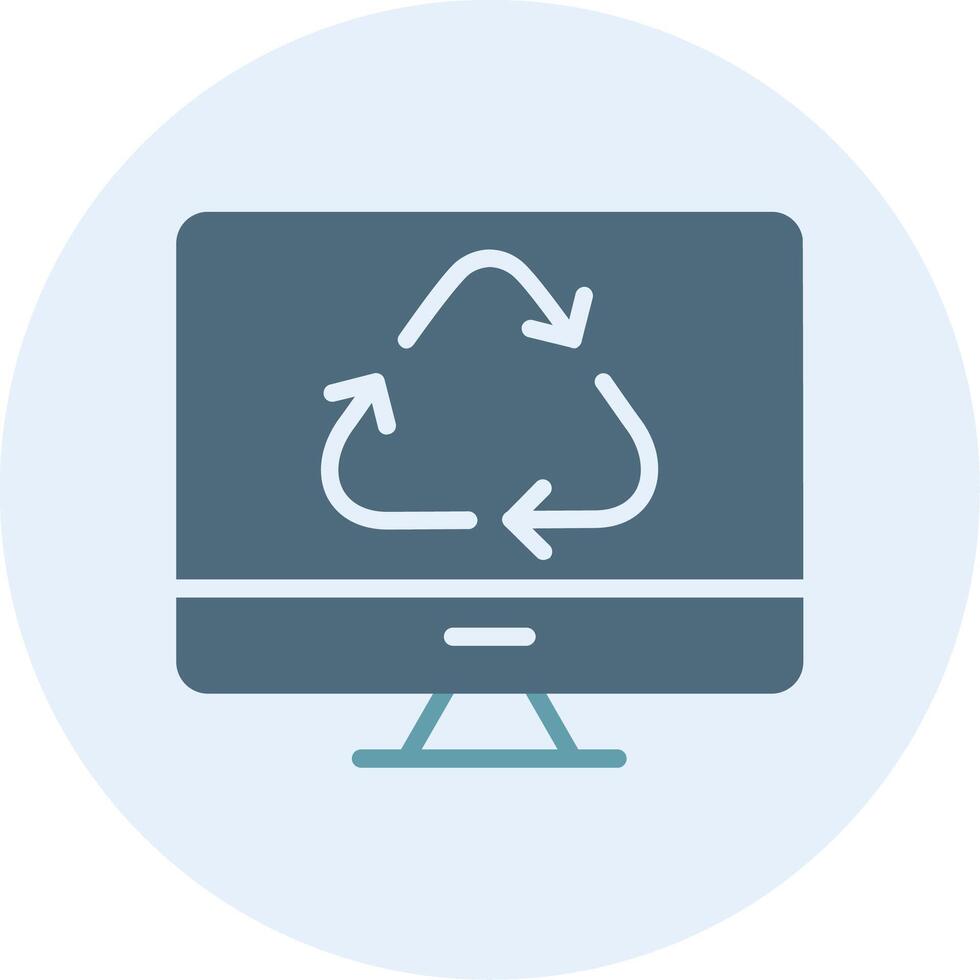 Recycle Smooth UI Symbol Shape vector