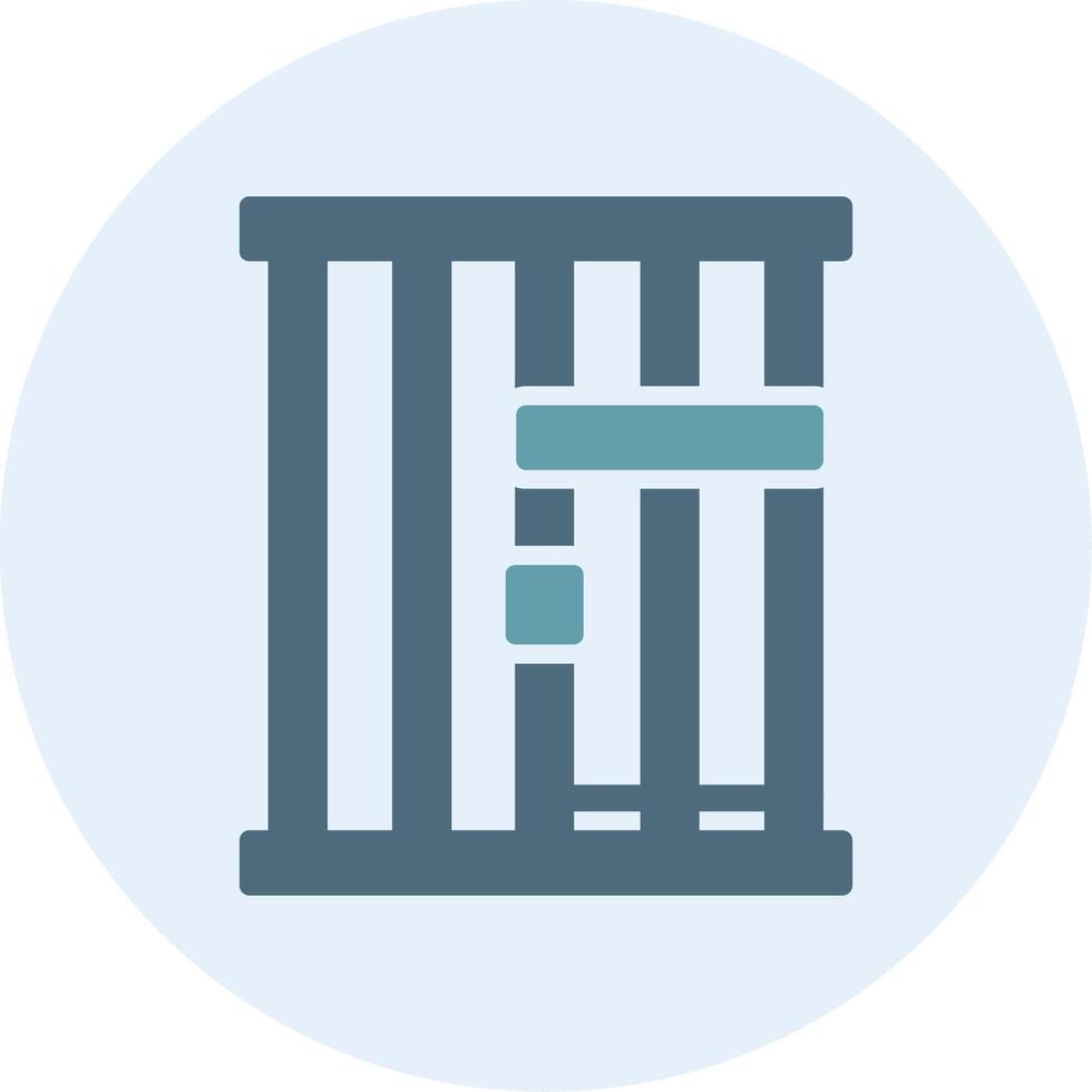 Prison Wireframe App Design Element vector