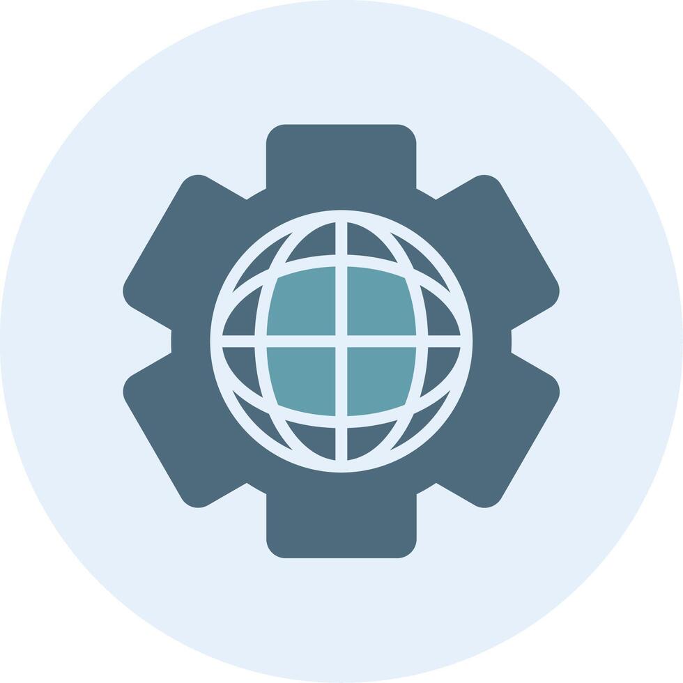 Globe Clean Sketch Form Style vector