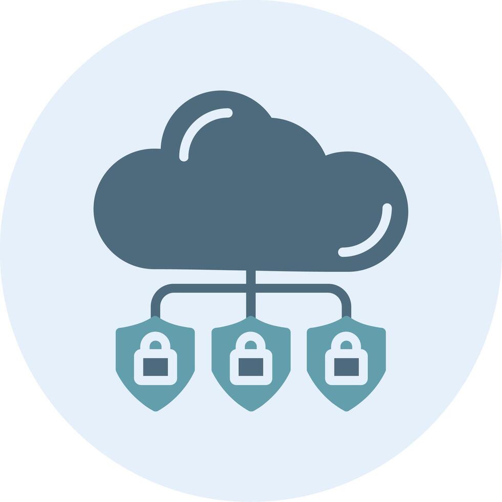 Cloud Computing Mobile App Illustration Icon vector