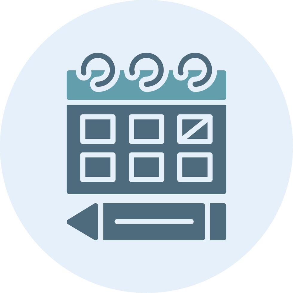 Schedule Smooth App Visual Graphic vector