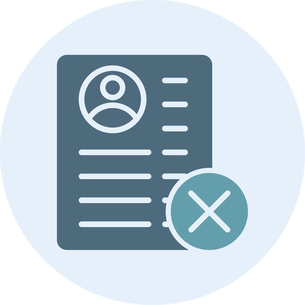 Rejected Interface Line Graphic Element vector