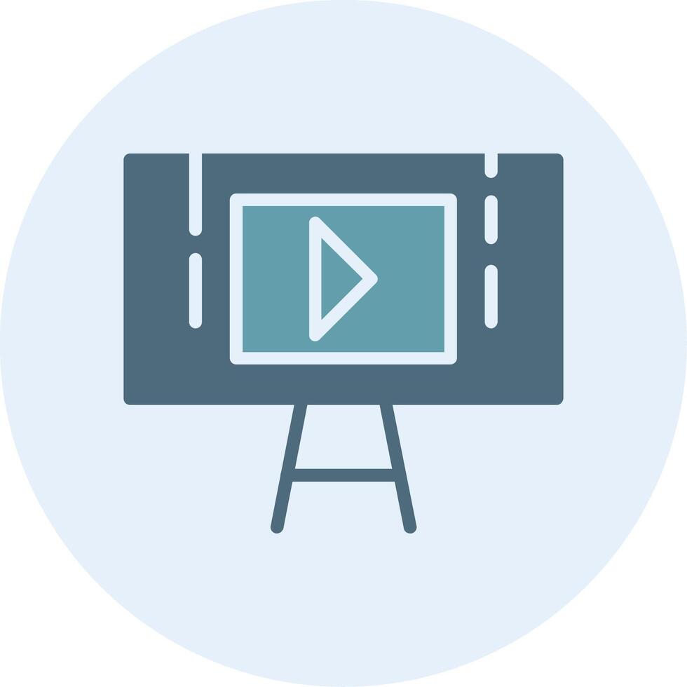 Presentation App Focused Design Graphic vector