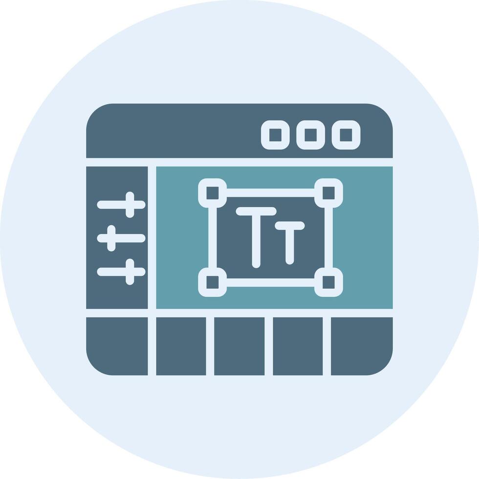 Text Editor Gradient Themed Symbol Design vector
