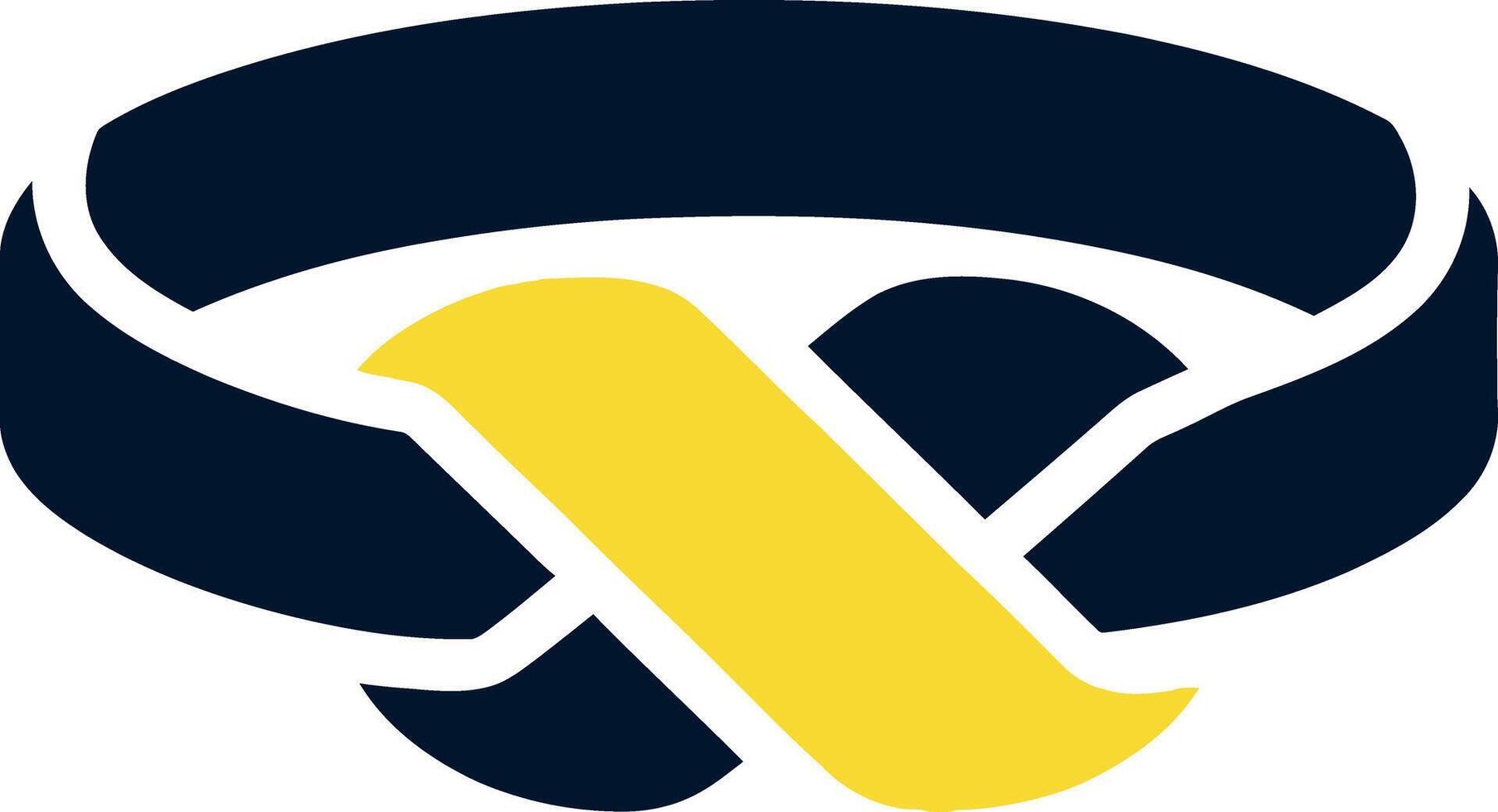 Abstract interwoven rings in a simple graphic design conveying connection and unity vector