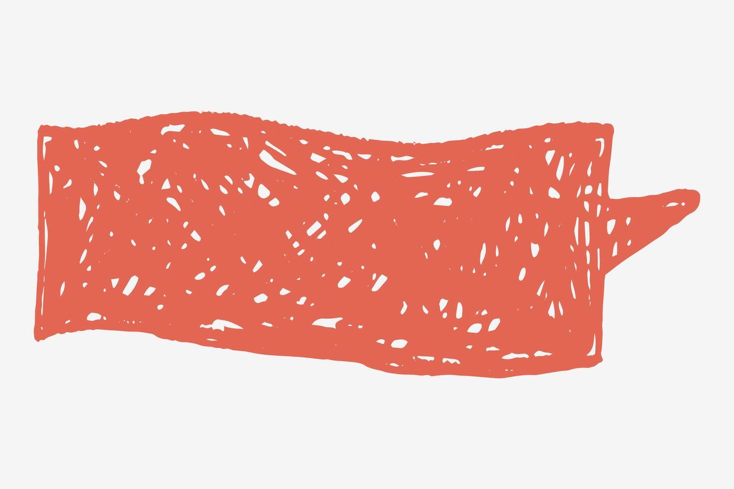 Text box chalkboard crayon speech bubble with sketchy hand drawn lines and subtle grain texture. Naive doodle marks blank for text. vector