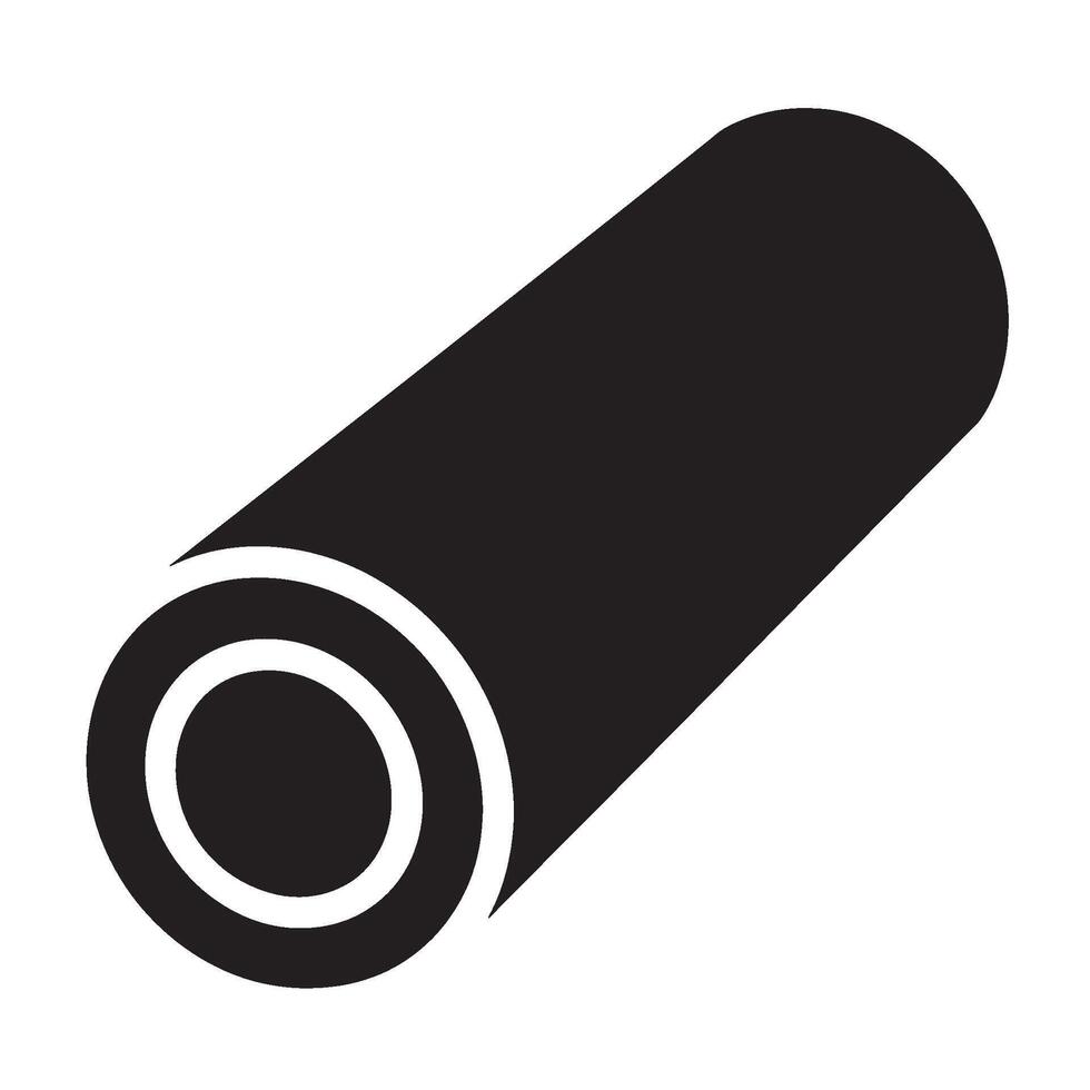 Rolled yoga mat in a minimalist studio setting symbolizing fitness and wellness with a focus on exercise and healthy lifestyle in a simple clean design against a white background vector