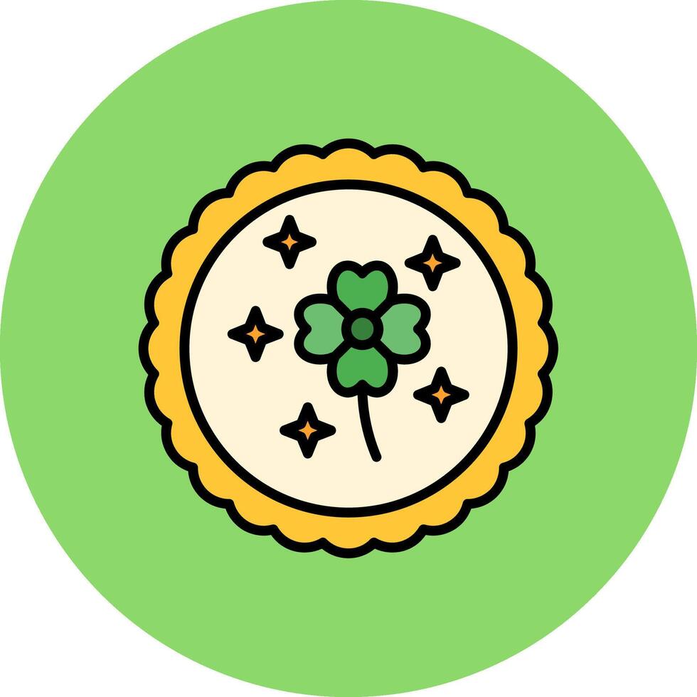 Clover Leaf Abstract Pattern Block vector