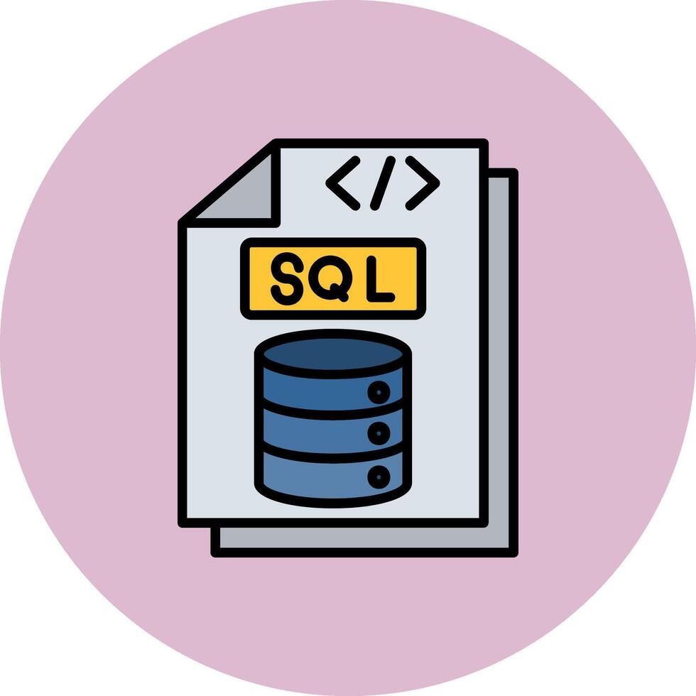 Sql Clean Stroke Fragment vector