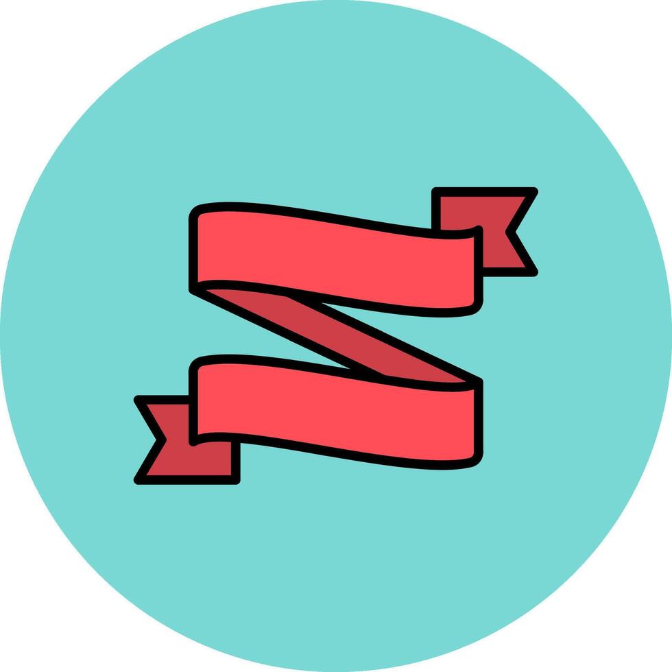 Ribbon Folds Creative Block Fragment vector