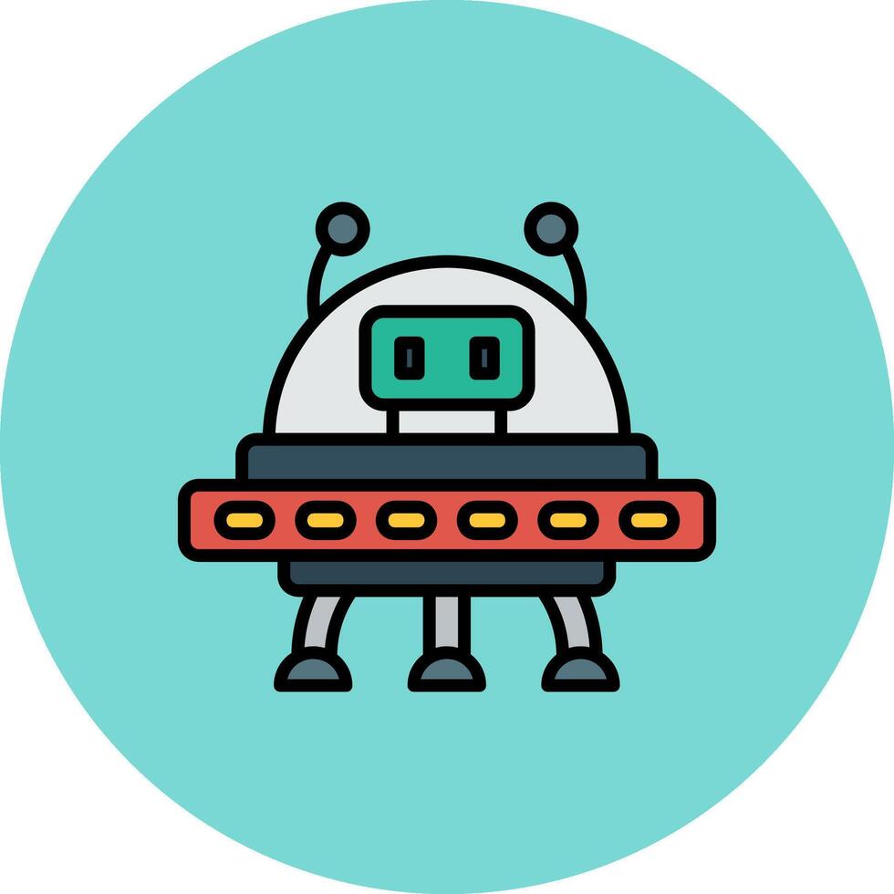 Spaceship Frosted Grid Symbol vector