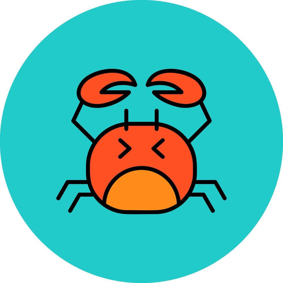 Hermit Crab Clear Layer Form vector