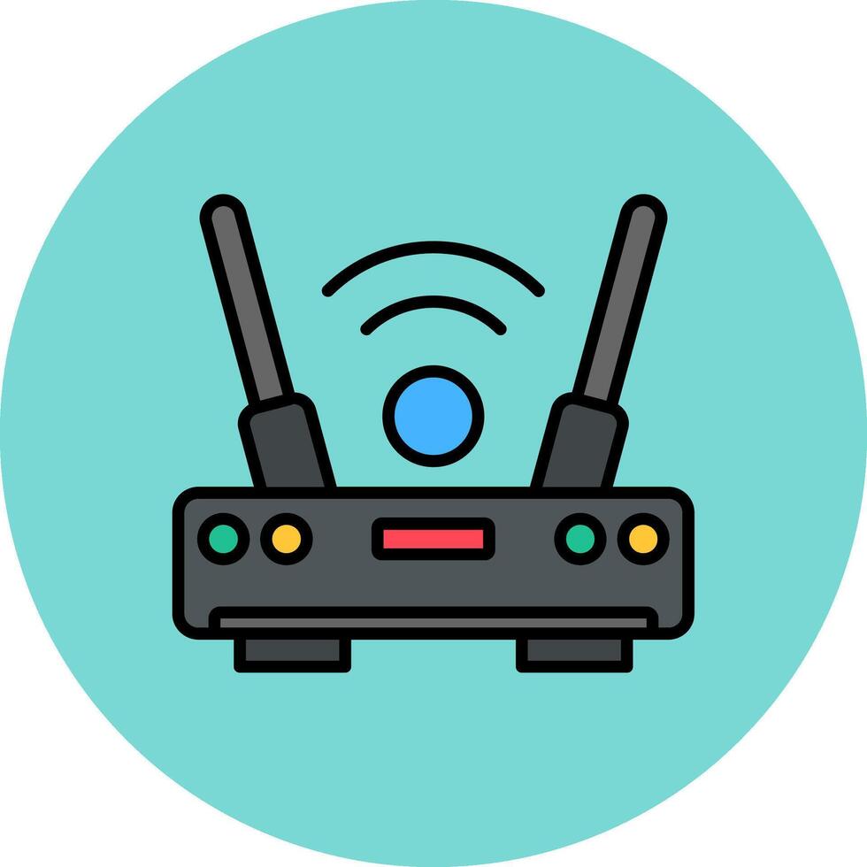 Wifi enrutador Fresco capa símbolo vector