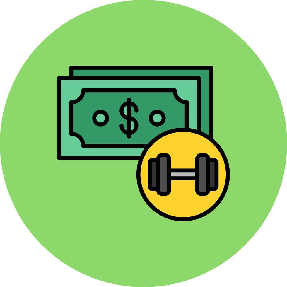 Gym Fee Dynamic Color Fragment vector