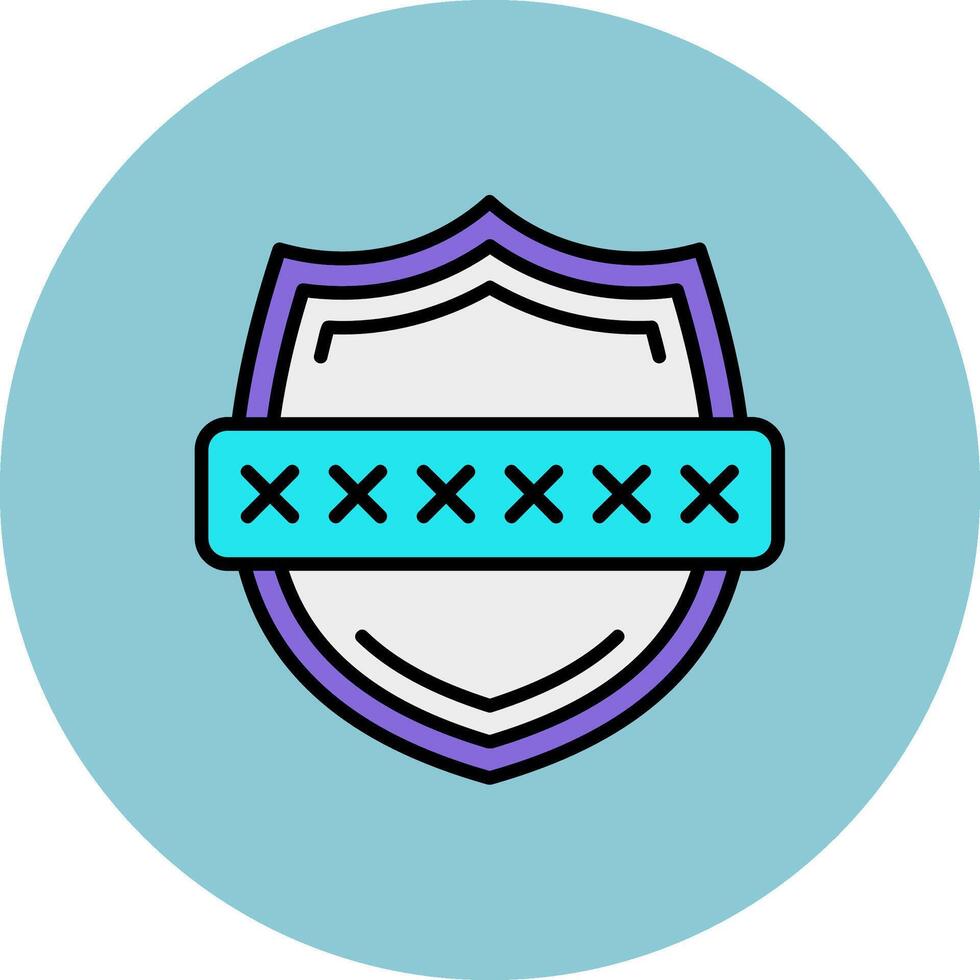 Password Code Dynamic Color Fragment vector