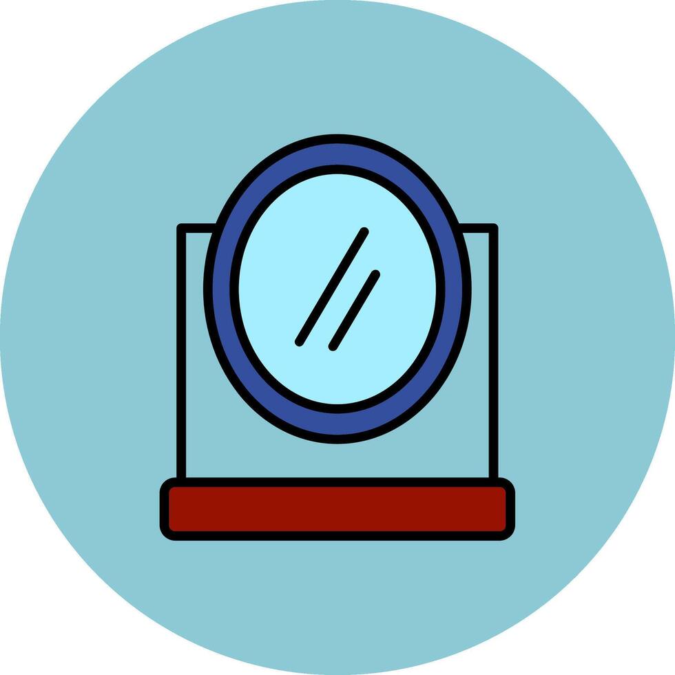 Mirror Thin Line Pattern vector