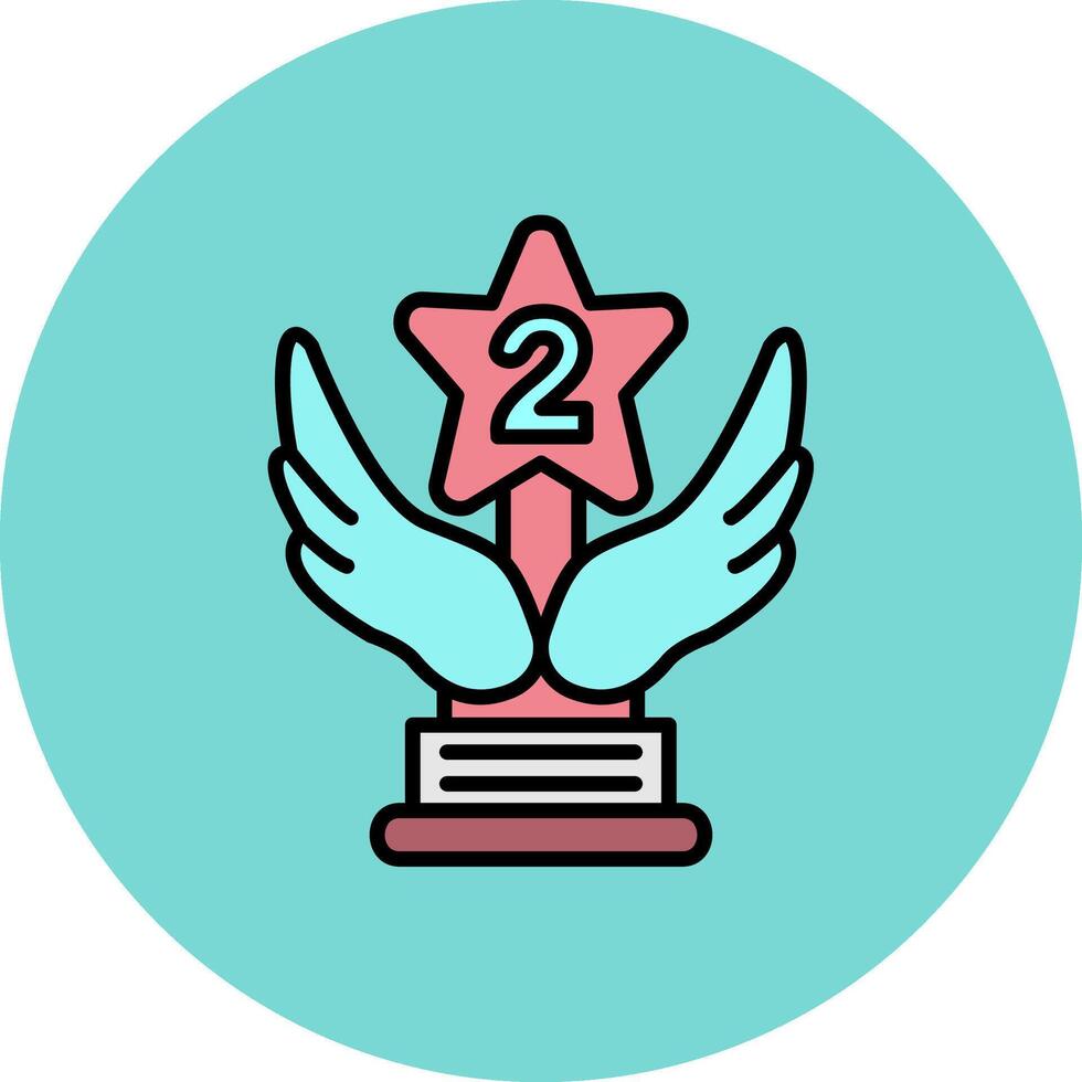 2nd Prize Subtle Stroke Patch vector