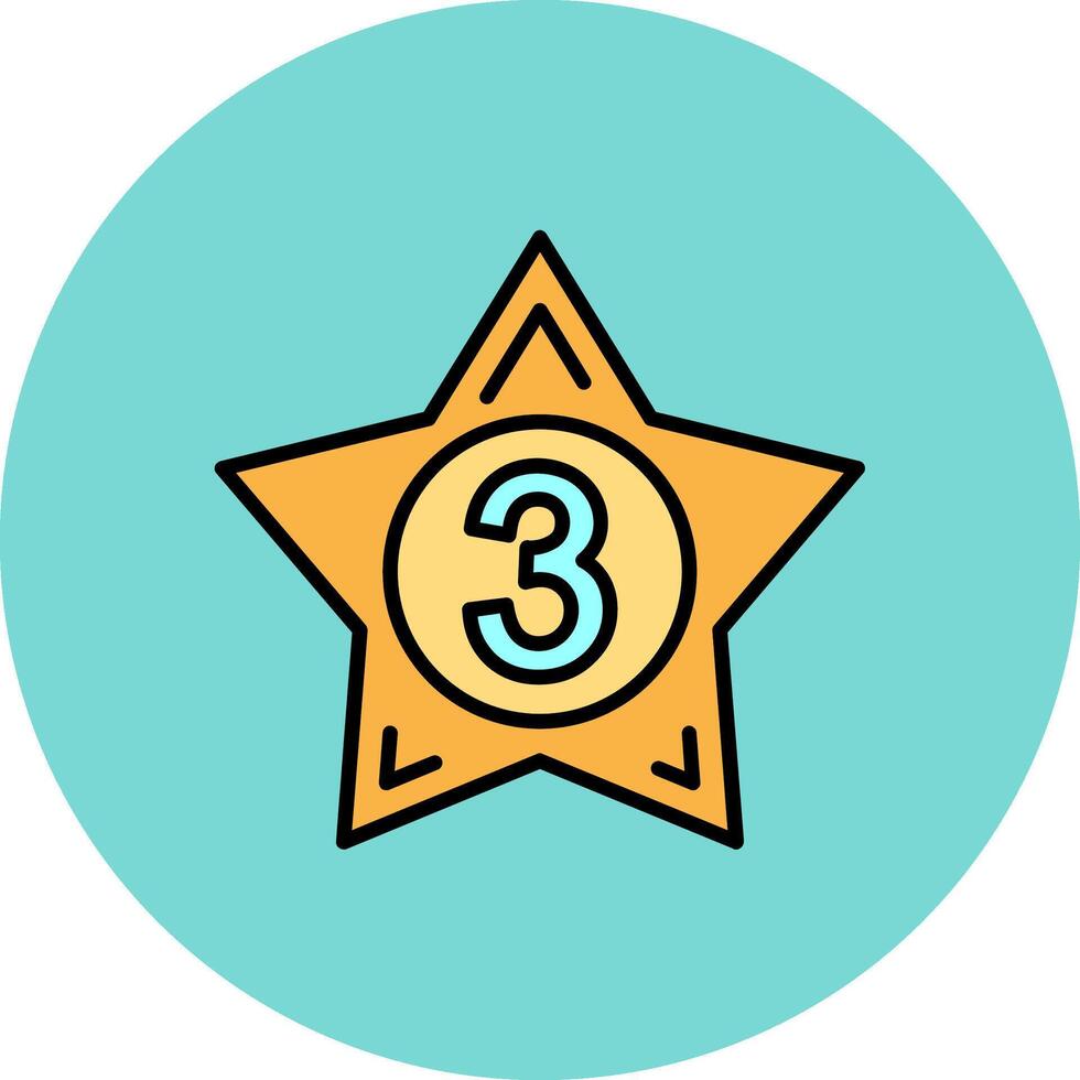 3rd Prize Clean Pattern Element vector