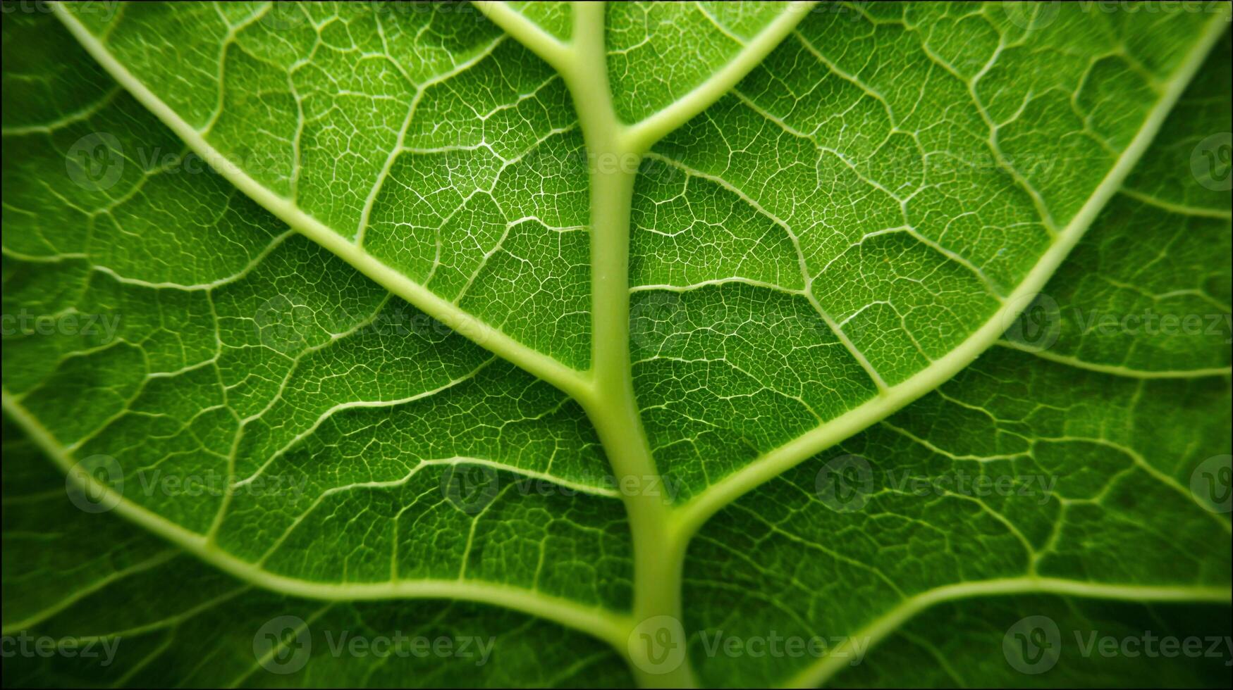 Detailed view of a leaf showcasing intricate patterns and textures in nature photo