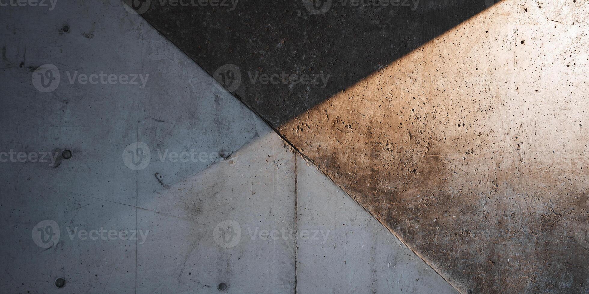 Patterns of light and shadow on textured concrete surfaces during daylight hours photo