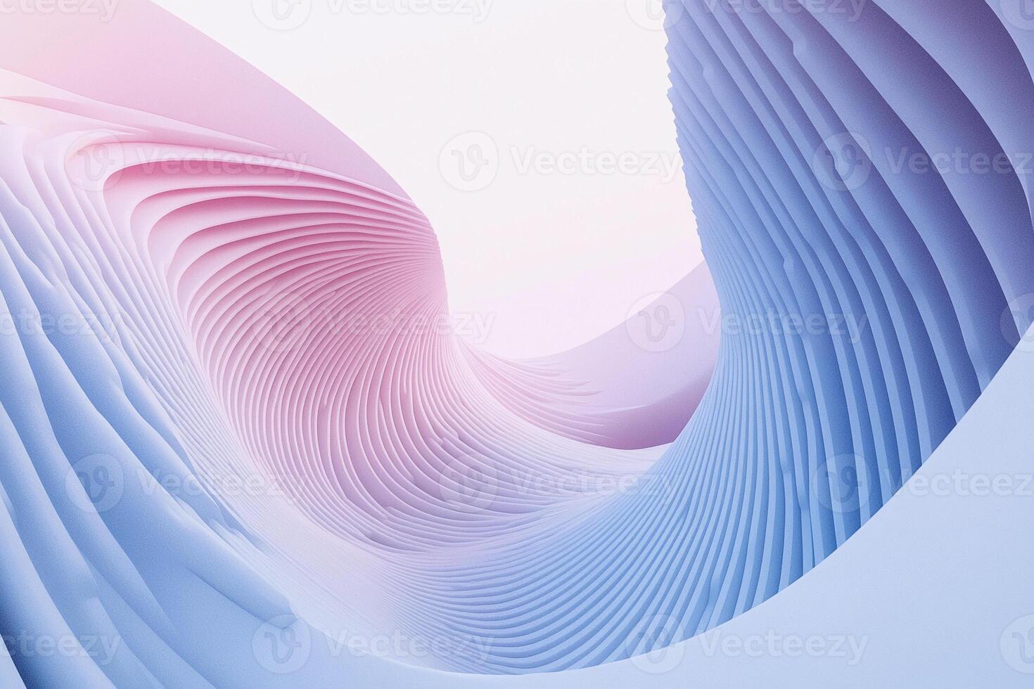 Abstract wave design with soothing colors and smooth curves in digital art photo