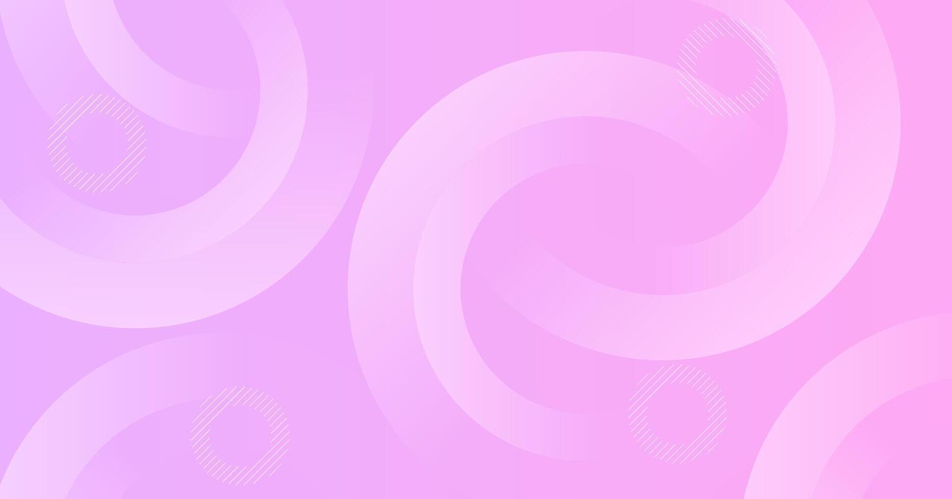 Pink abstract swirl background with smooth circular curves and soft gradient tones. vector