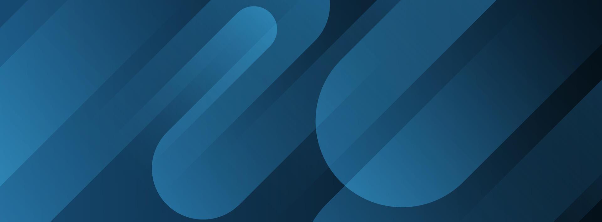Abstract dark blue gradient background with diagonal flowing lines. vector