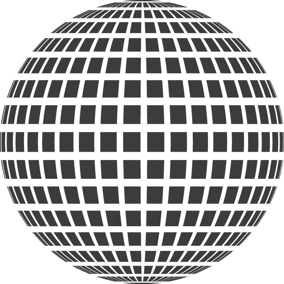 digital cuadrícula esfera representando global red conexión vector