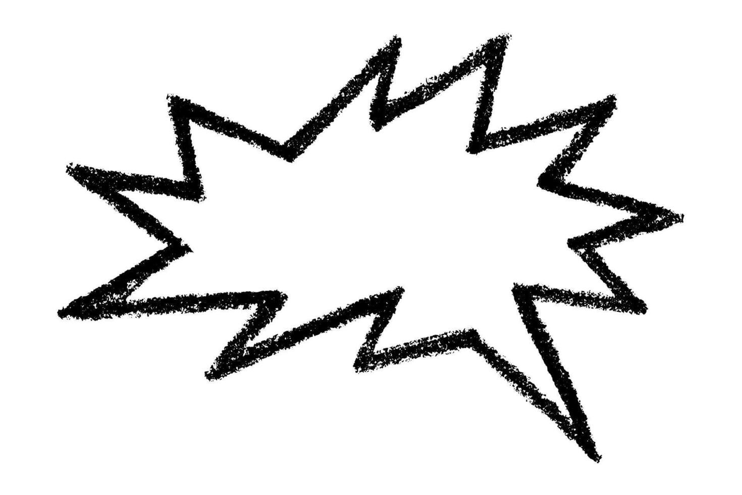 Hand drawn speech bubble Blank empty message box Textbox frame for banners, price tags, stickers, design label frame textbox vector