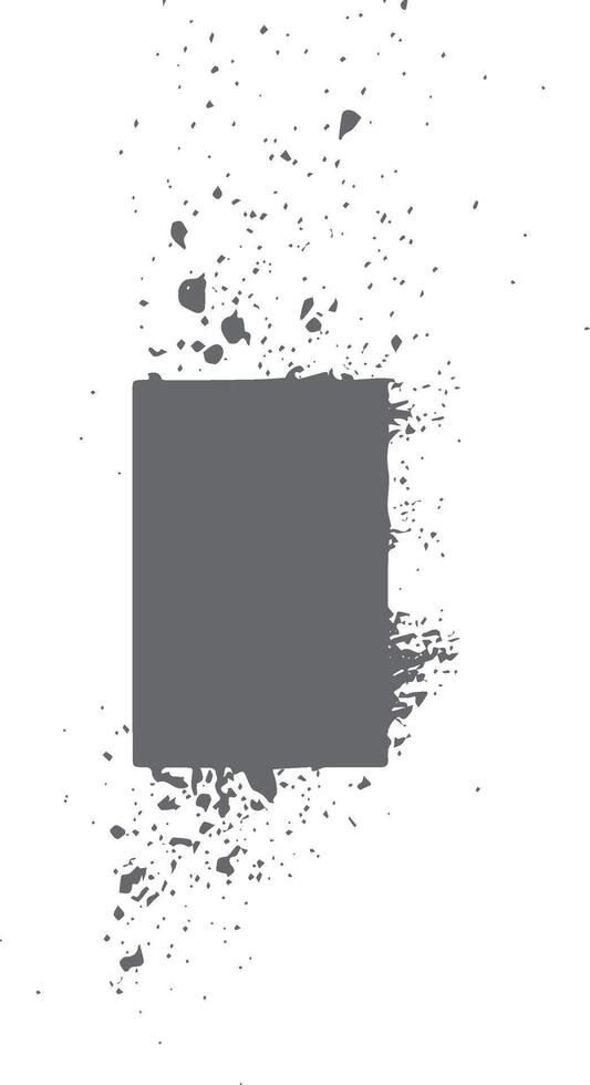 Abstract Ink Splatter Frame Design vector