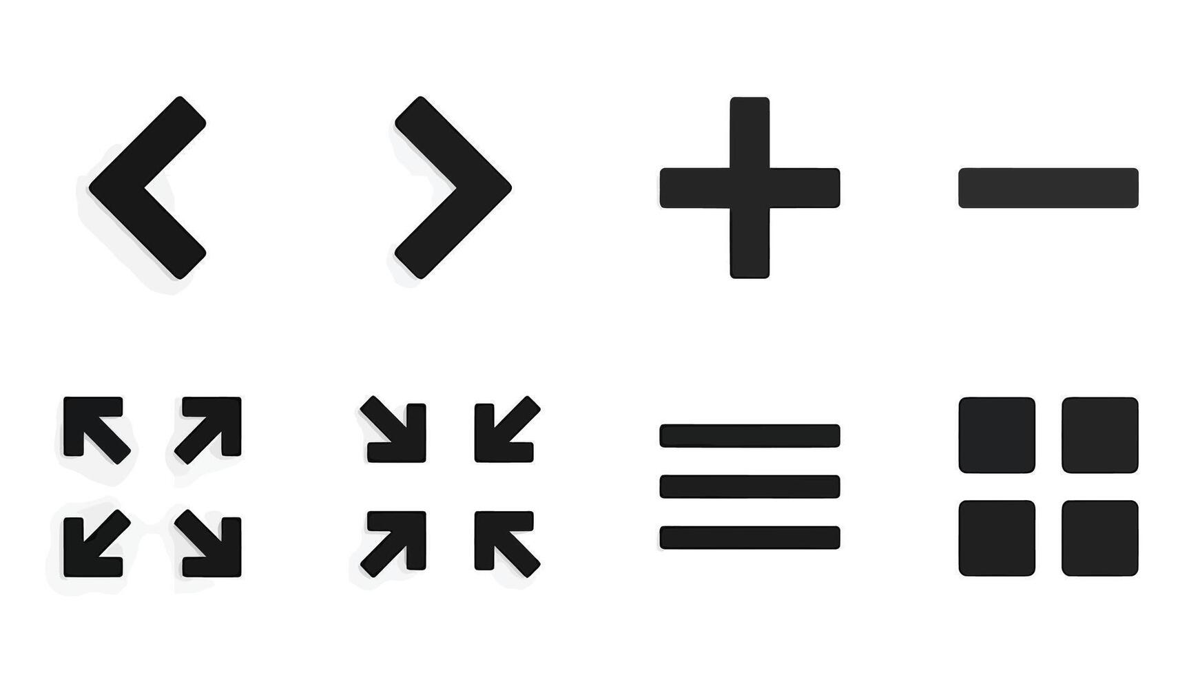 colección de universal ui navegación y función íconos vector