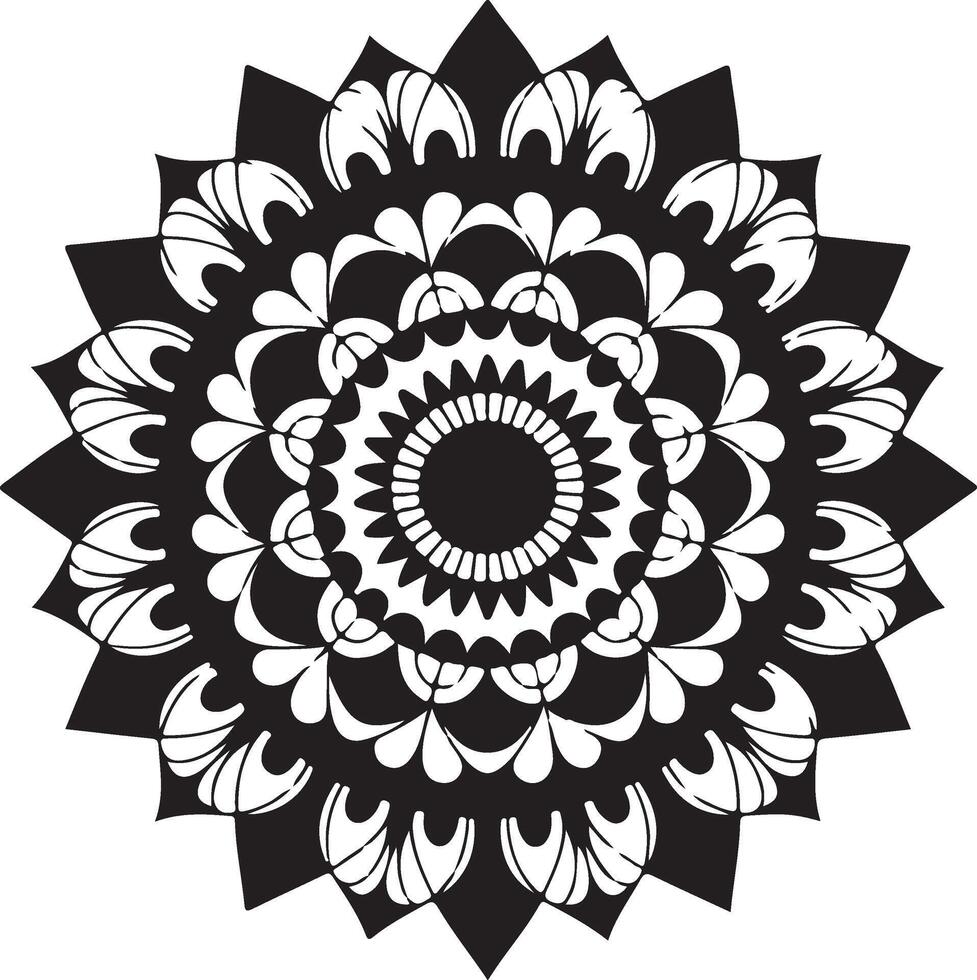mandala design a detailed and decorative circular pattern vector