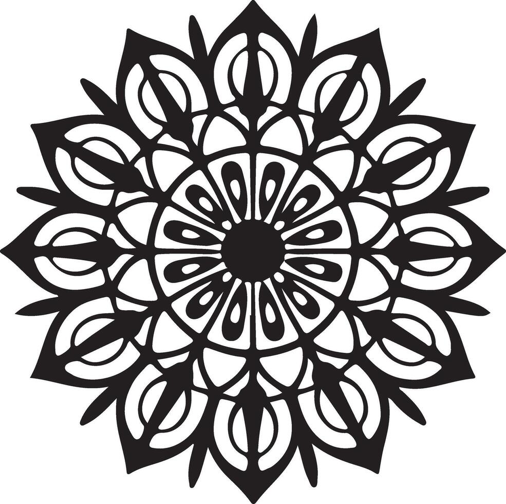 mandala design a detailed and circular pattern vector
