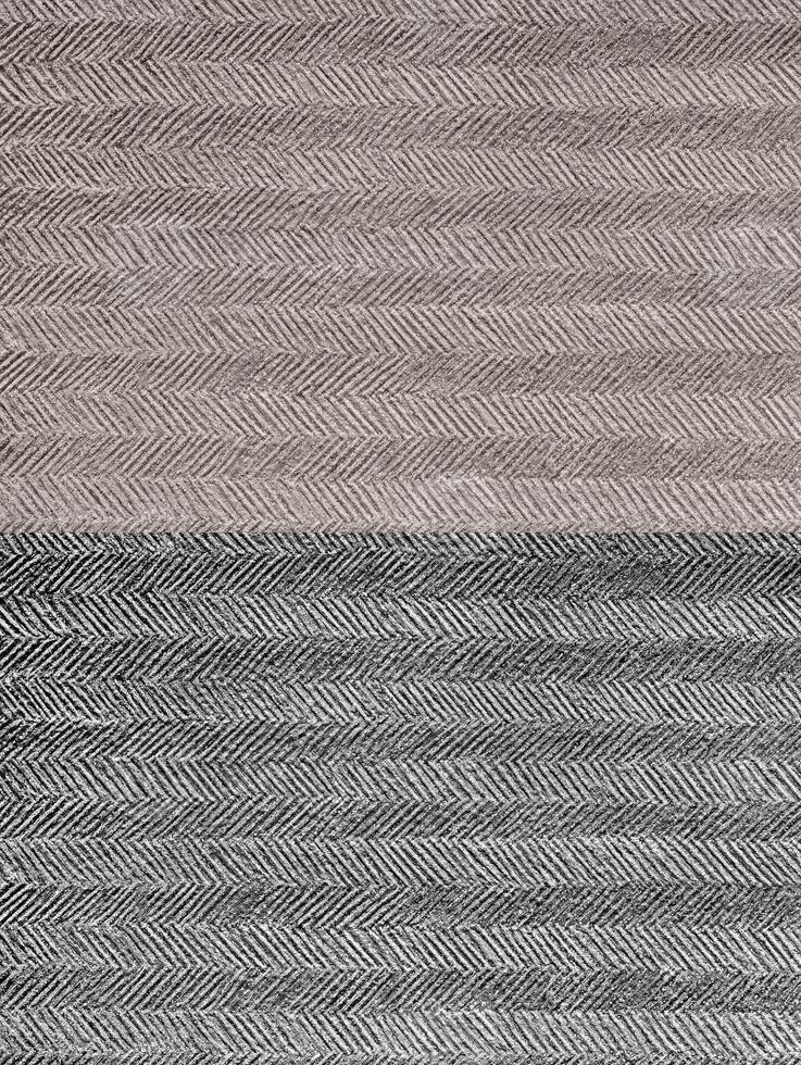 Two maps of tile material defusion and reflect. Texture of textured tiles with herringbone pattern photo