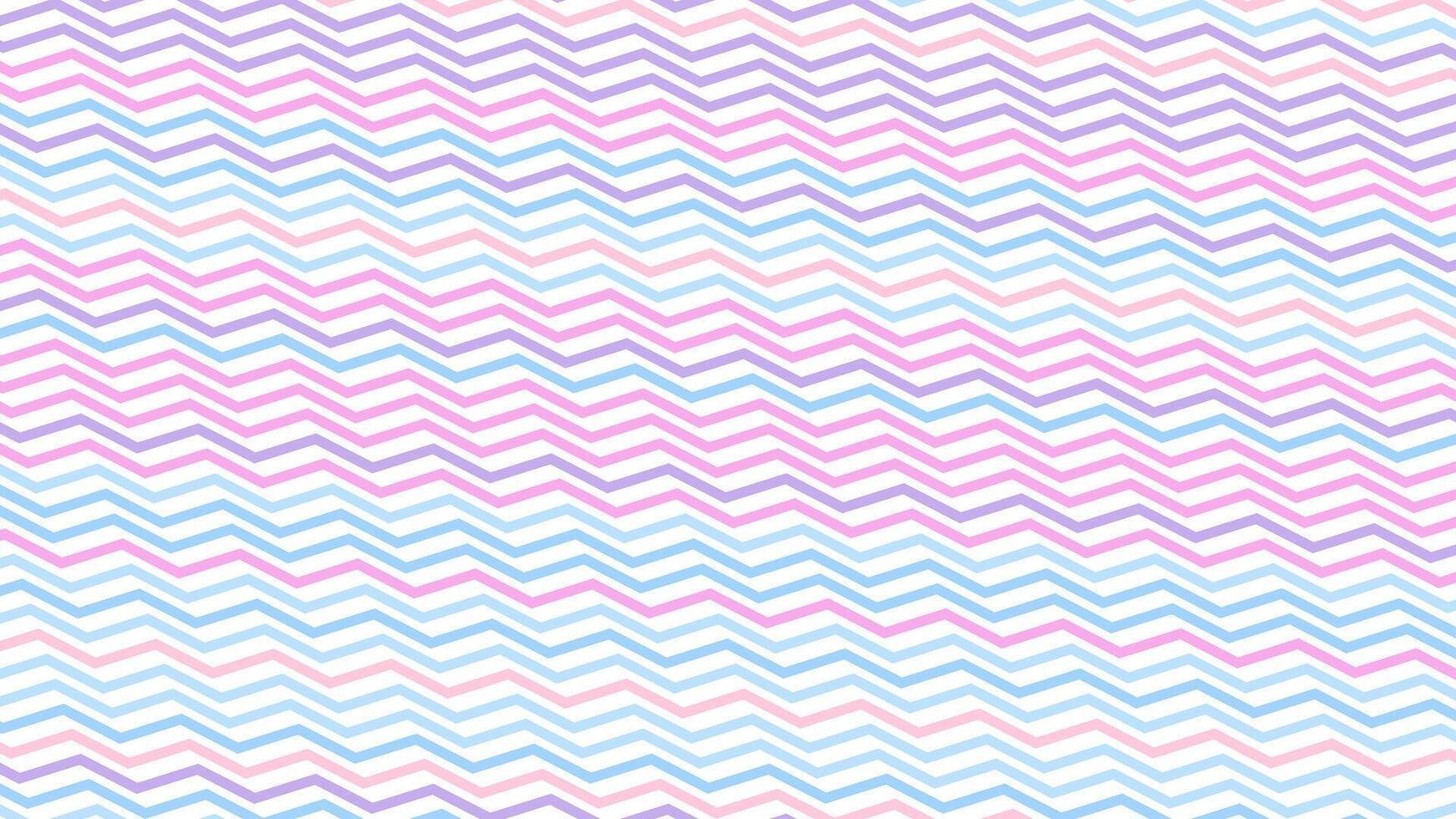 Seamless Pastel Zigzag Wave Geometric Pattern Background vector