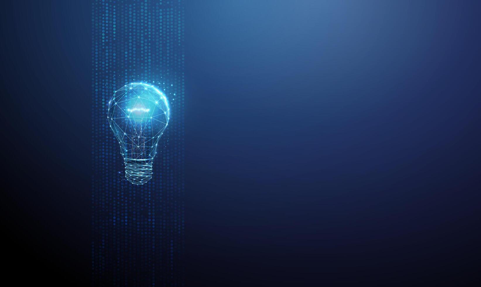 Digital light bulb with binary code vector