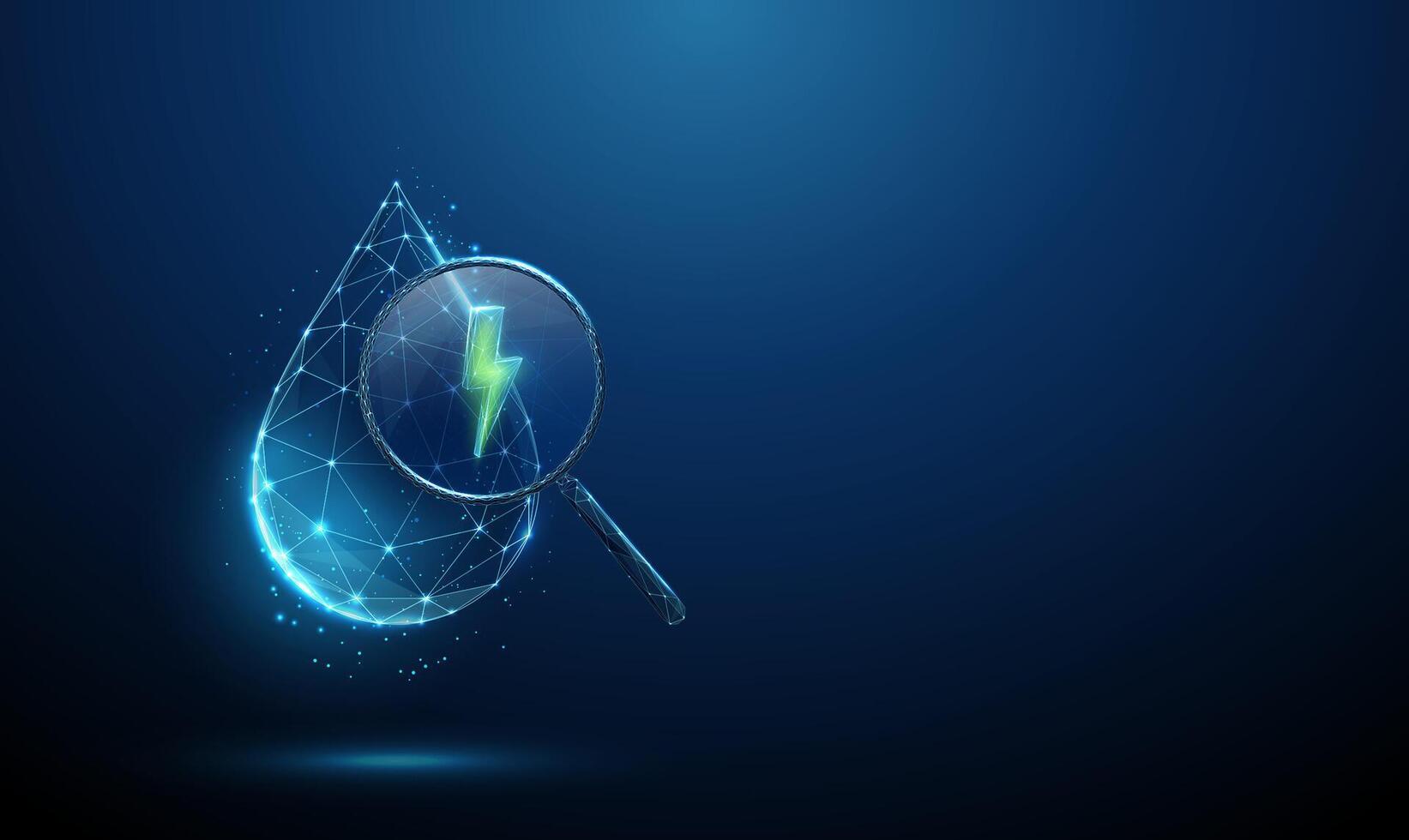 Electricity and water connection concept vector