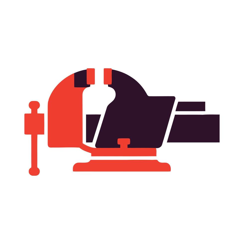 Digital device undergoing testing and analysis in a mechanical vice vector