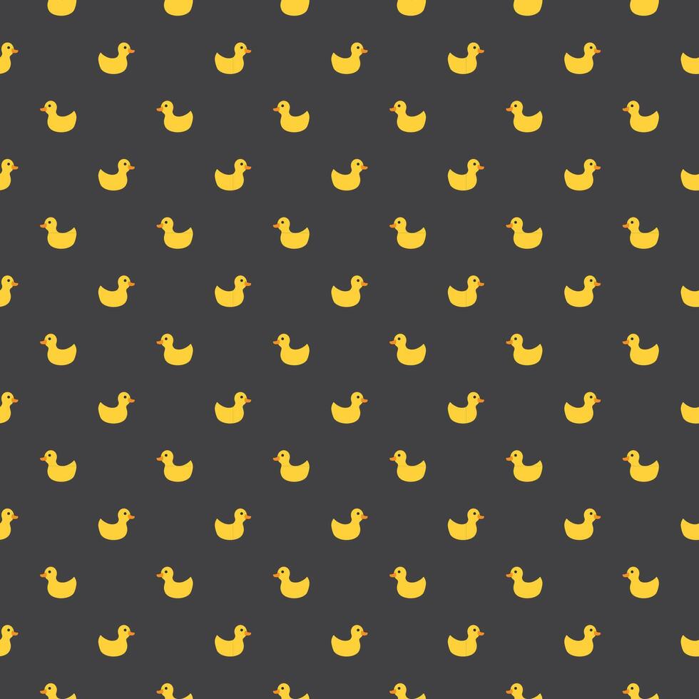 Rubber duck pattern in cheerful art vector