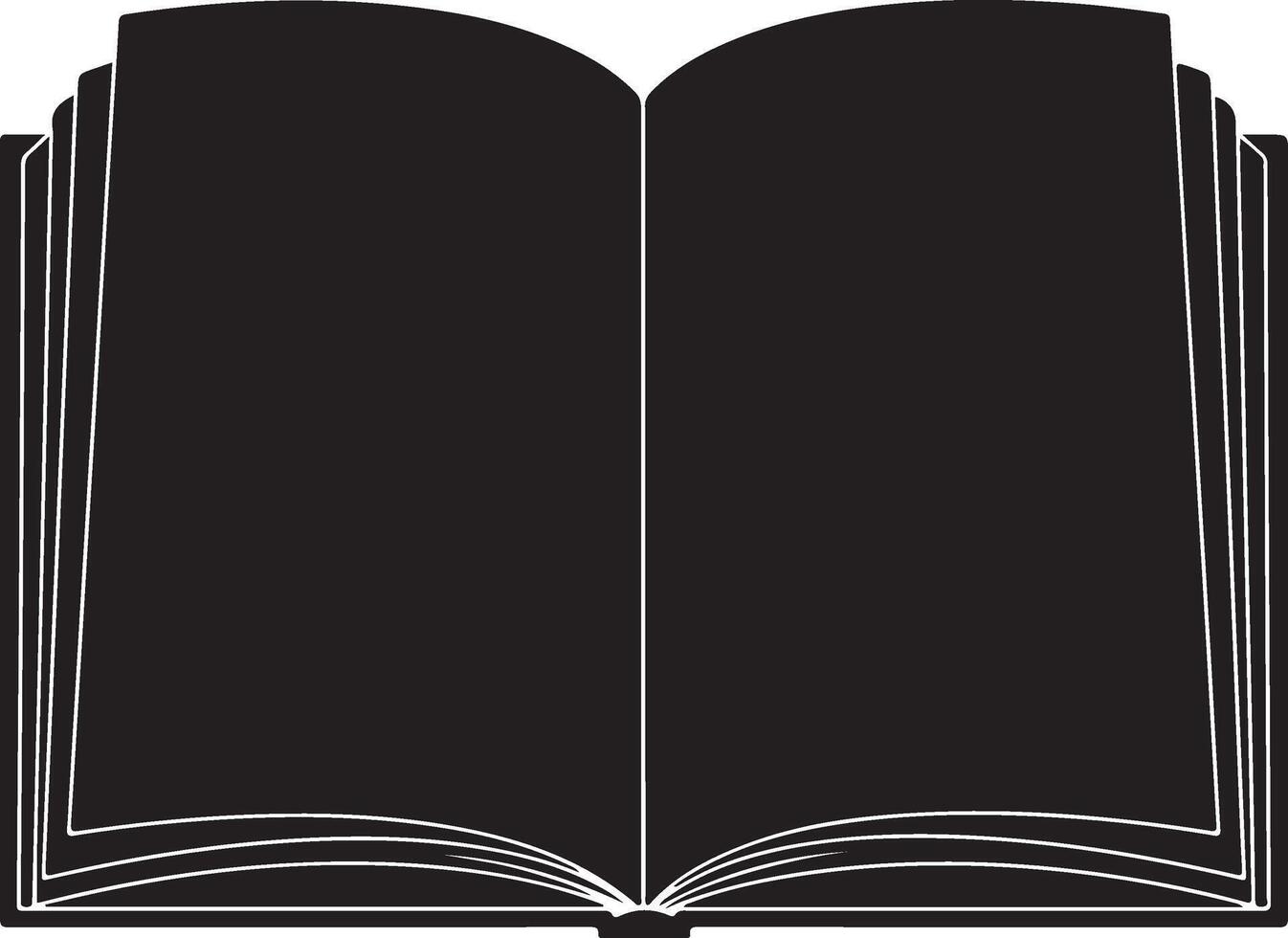 An open book with a white background vector