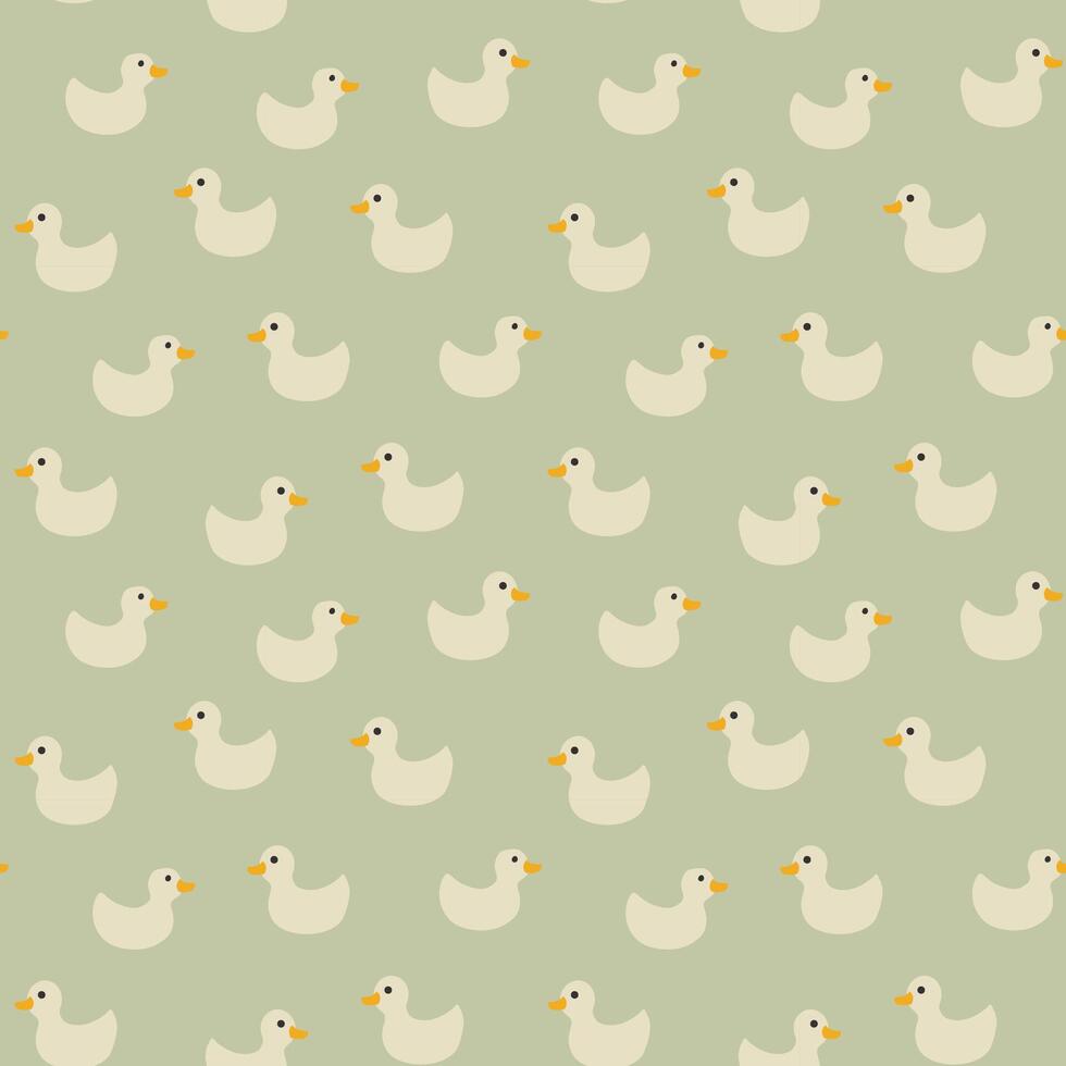 Seamless Pattern with Smiling Duck Toys vector