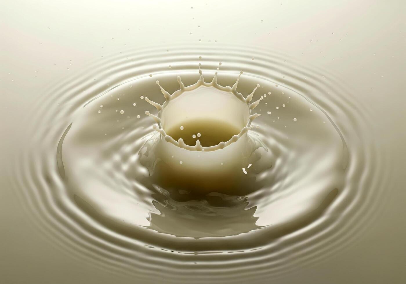 Water Splash with Droplet Impact Creating Circular Splash Effect photo