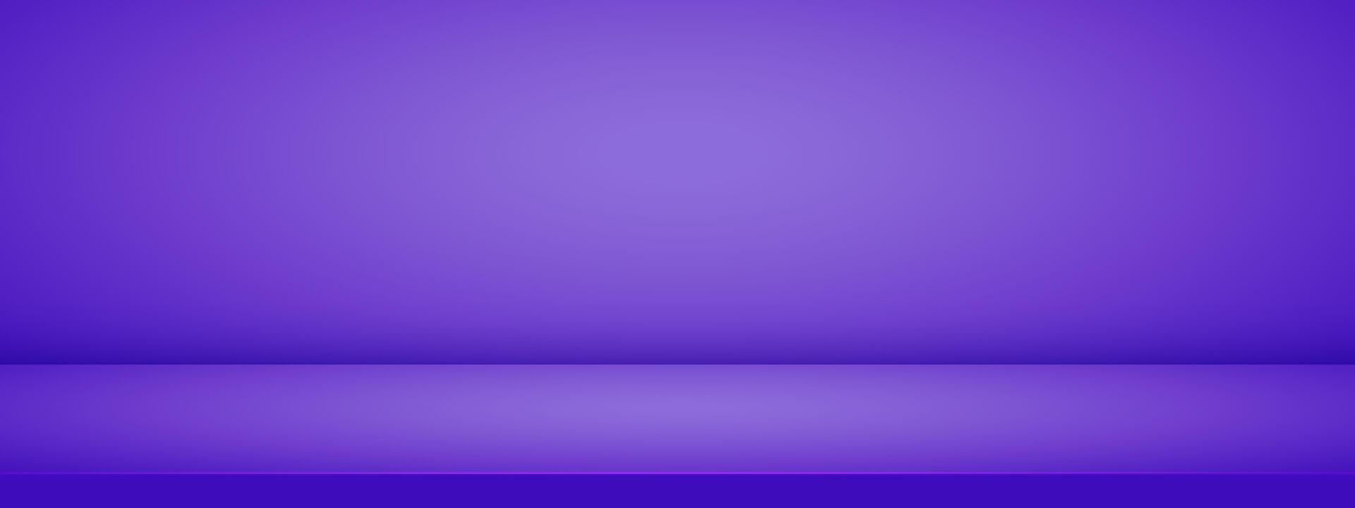 Dark purple studio room. Limbo deep gradient background. Abstract 3d backdrop for display presentation. Minimal wall scene. illustration. vector