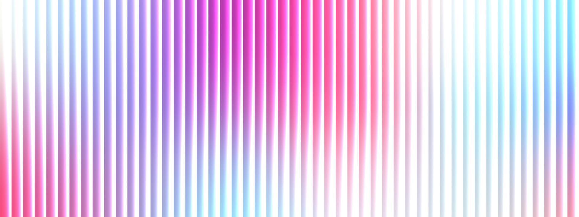 Abstract glass stripe background. Reeded vertical texture with bright neon pink and yellow color. vector